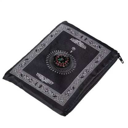 Portable Prayer Pocket Prayer Rug Islamic Gift Muslim Waterproof Praying Rug with Compass Travel Praying Blanket 100*60Cm