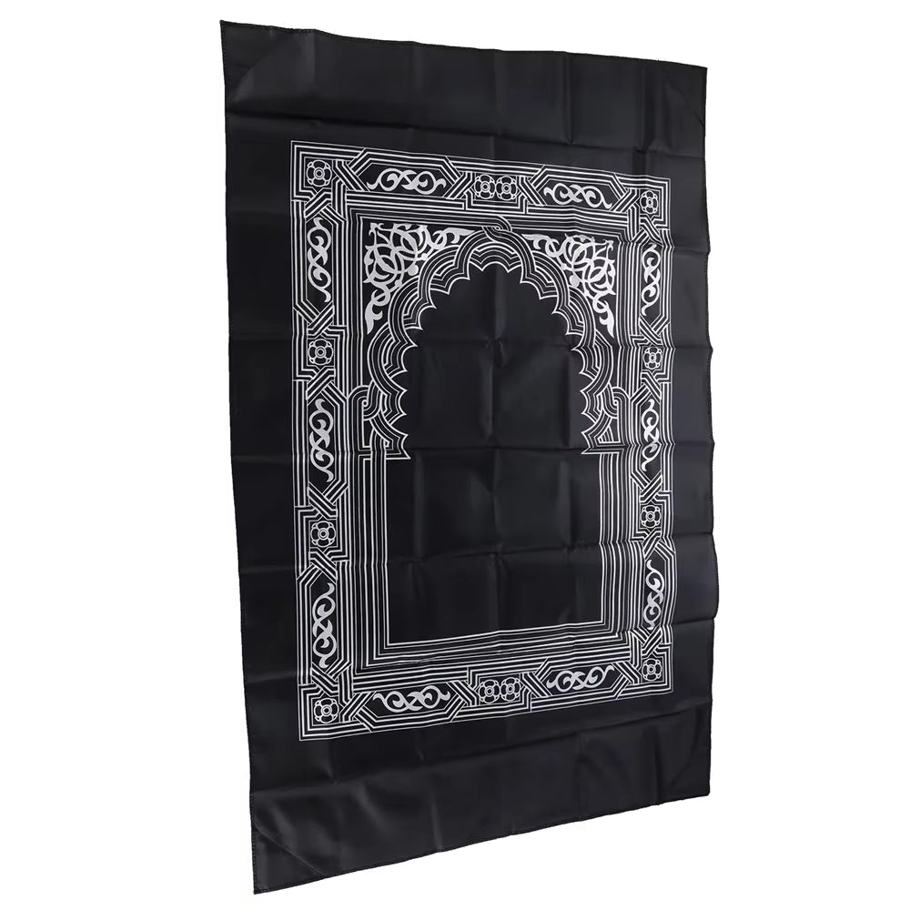 Portable Prayer Pocket Prayer Rug Islamic Gift Muslim Waterproof Praying Rug with Compass Travel Praying Blanket 100*60Cm